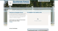 Desktop Screenshot of guardianfences.net