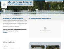 Tablet Screenshot of guardianfences.net